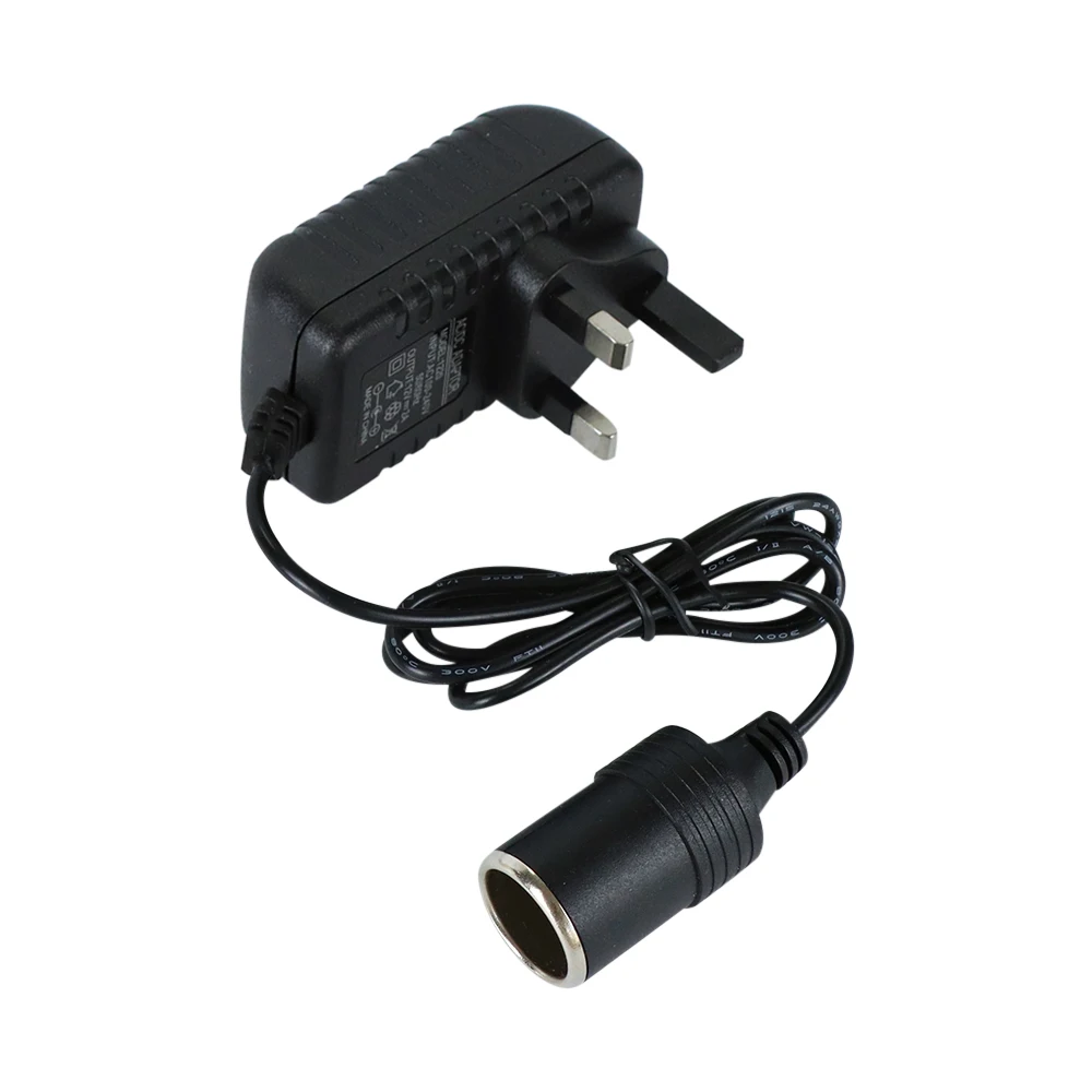 Universal Car Power Converter: 220V to 12V DC Charger Adapter