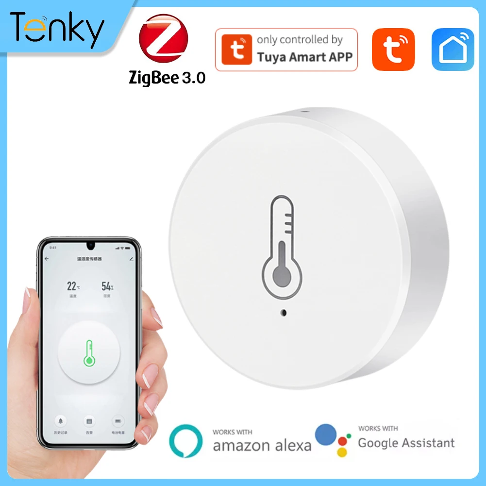 

Tuya Temperature And Humidity Sensor Wireless Gateway Remote Control Smart Life Hygrometer Detector Monitor For Alexa Google