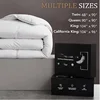 downluxe Luxurious Down Fiber Comforter with Premium Fabric, All Seasons Medium Warmth Duvet Insert King, Hotel Collection Down 5