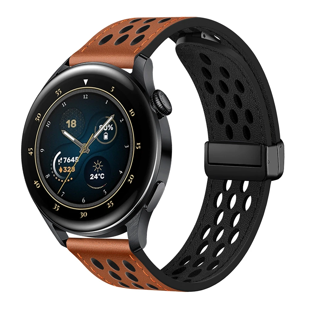 Premium Leather Magnetic Strap - 20mm/22mm Breathe Bracelet