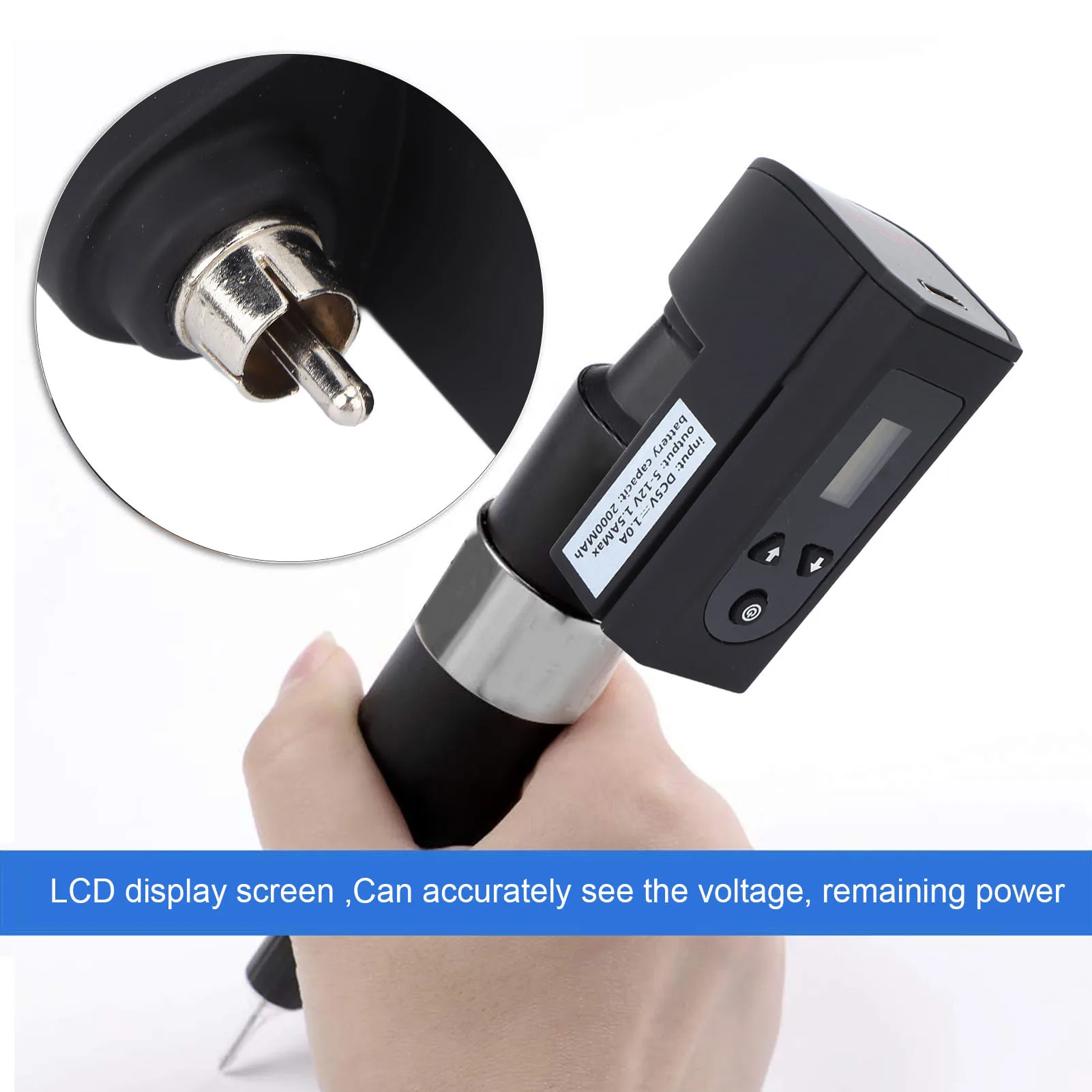 Tattoo Power Supply Tattoo Battery Pack Bend Tattoo Power Supply Cordless Tattoo Power Supply LCD Machine Battery LCD Battery Cordless