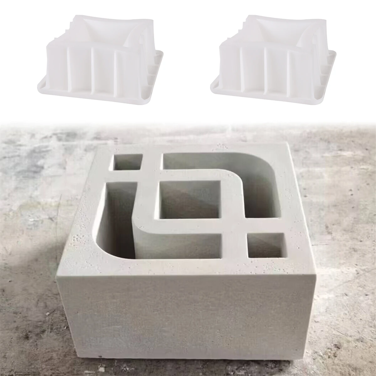 1Pc Antique Cement Flower Window Lattice Mold Fence Decoration for Courtyard Brick Carving concrete molds