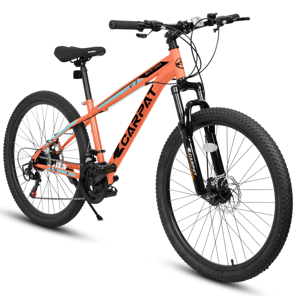 

26 inch Mountain Bike 21 Speeds, Suspension Fork, Steel Frame Disc-Brake for Men Women Mens Bicycle Adlut Bike