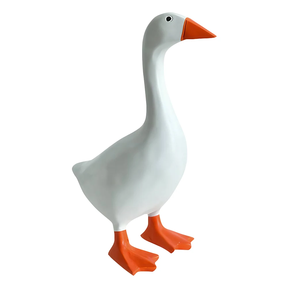 Cute Duck Statue Key Hanger Resin Goose Duck Statue Sculpture Funny Office Desk Decor Housewarming Gifts for Women Men: 3 - 5 Days Free Delivery Only UK