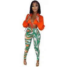 

Znaiml 2022 Casual Clothes Legging Slim Trousers Pant Women Tie Dye Patchwork Pants Tight Sexy Club Party Female Skinny Fashion