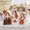 200cm/roll Waterproof PET Tape Literary Girl Daily Life Scene Hand Tent Card Mug Collage Material DIY Greeting Card Decoration 5