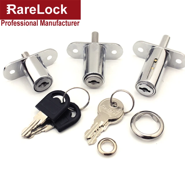 1PCS Cam Cylinder Triple Lock Desk Cabinet Drawer Lock Furniture Hardware  Office Desk Lock Cylinder Zinc Alloy Safety Lock - AliExpress