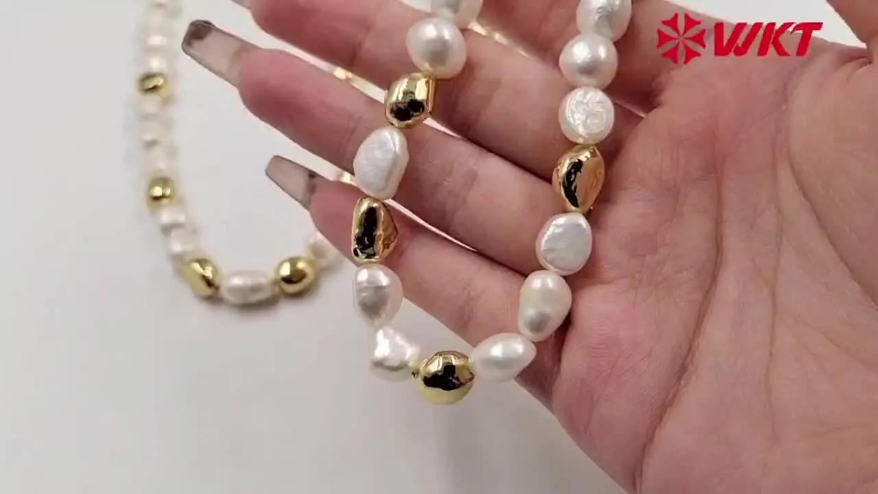 Женское ожерелье из пресноводного жемчуга WKT