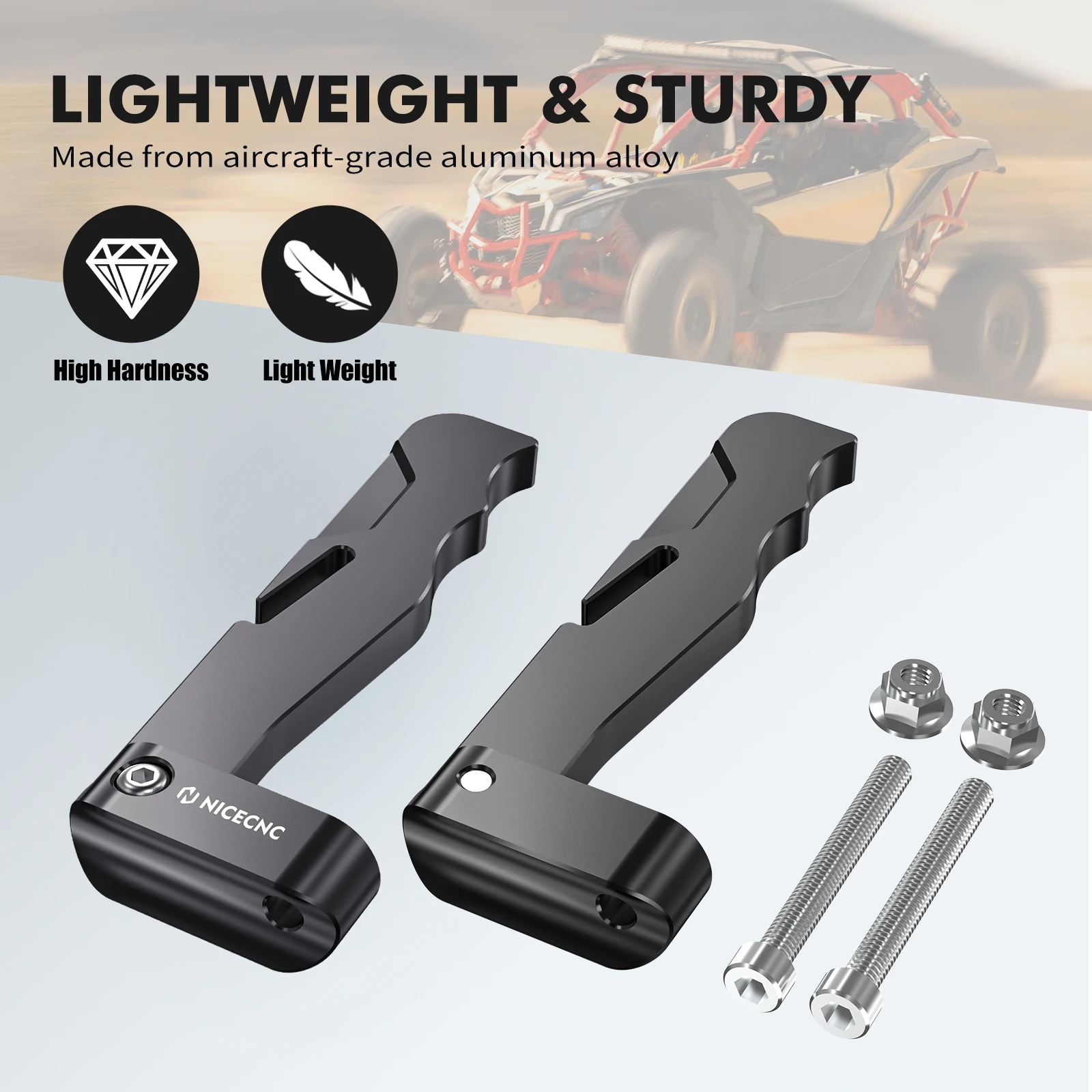 Maverick X3 Türgriff-Set für Can Am Maverick X3 Max R 4x4 XRS Turbo DPS 2017–2019 900 HO 4x4 DPS Aluminiumlegierung UTV-Teile – Detail 8