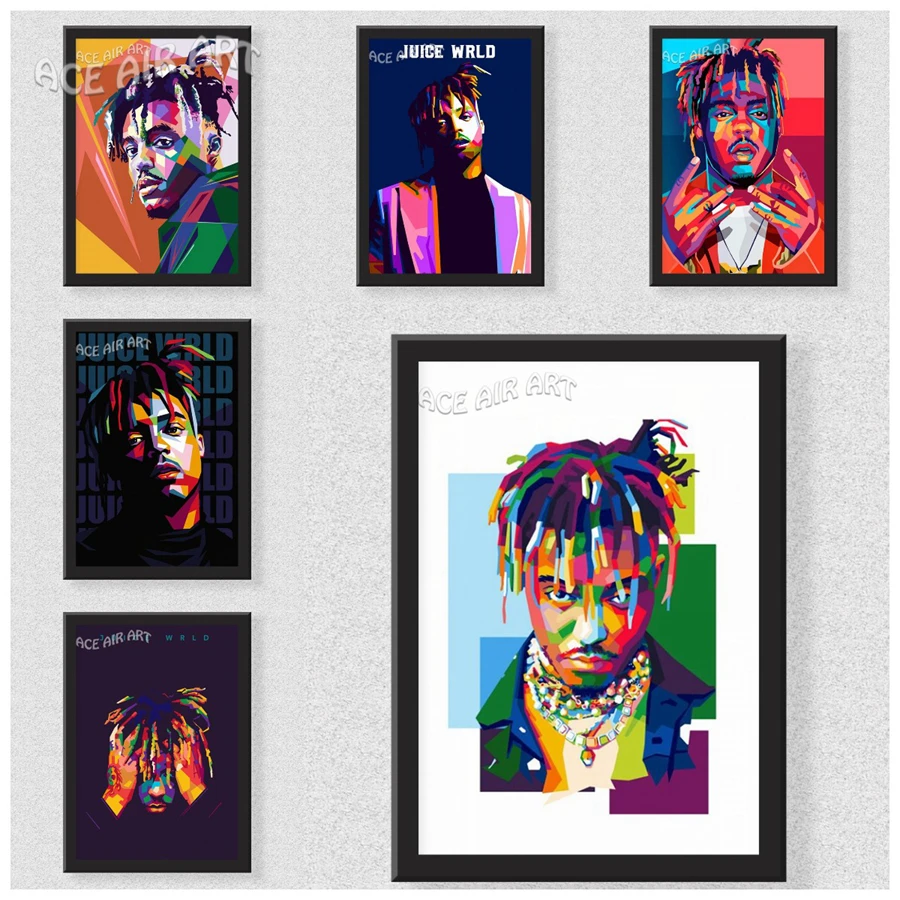 

Juice Wrld Abstract Designs Art Painting Portrait 5D DIY Diamond Painting Full Drills Jewelry Cross Stitch Mosaic Art Wall Decor