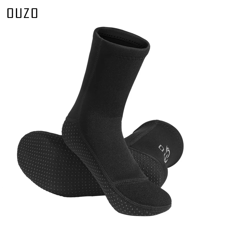 3mm diving socks OUZO cold resistant warm wear-resistant swimming socks shoes snorkeling surfing beach socks