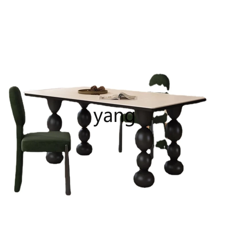 

CX Household Small Apartment Rectangular Rice Table Retro Style High-End Thickening