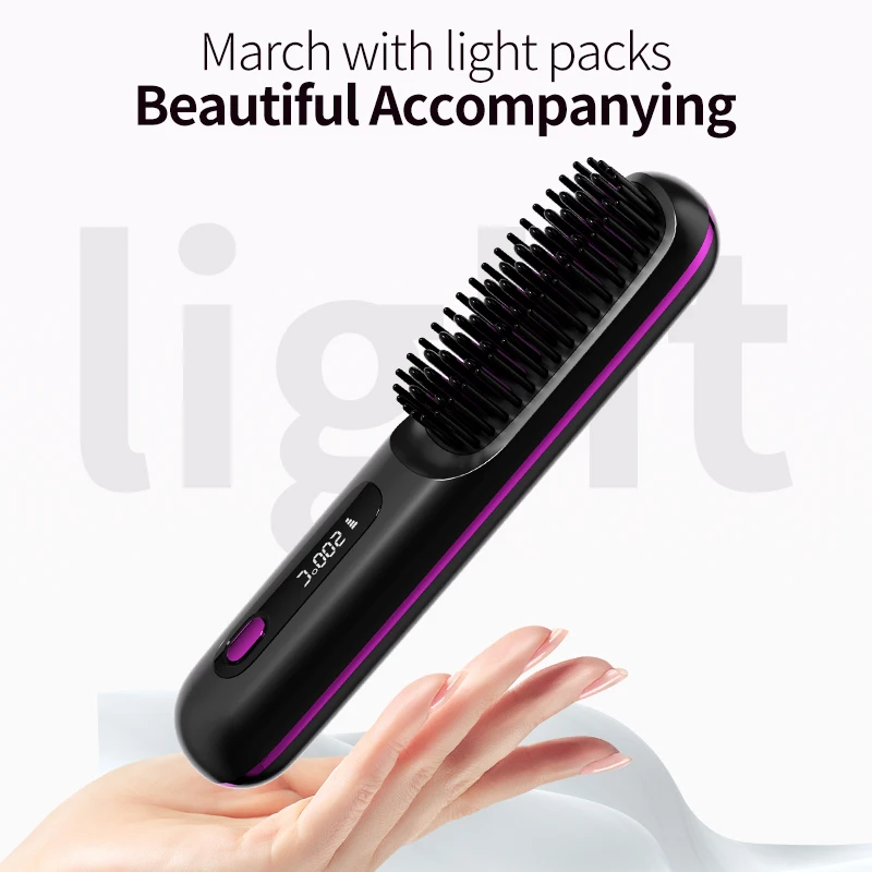 

S7 Wireless hair straightener Professional hair straighteners hair straightening hair straightening comb woman hot comb for wig