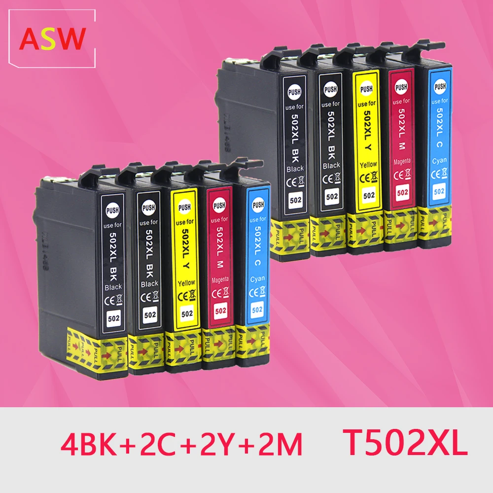 T502 Compatible Ink Cartridge For Epson 502 T502 Xl 502xl Expression  Premium Xp5100 Xp5105 Wrokforce Wf-2865 Wf-2860 - Ink Cartridges -  AliExpress