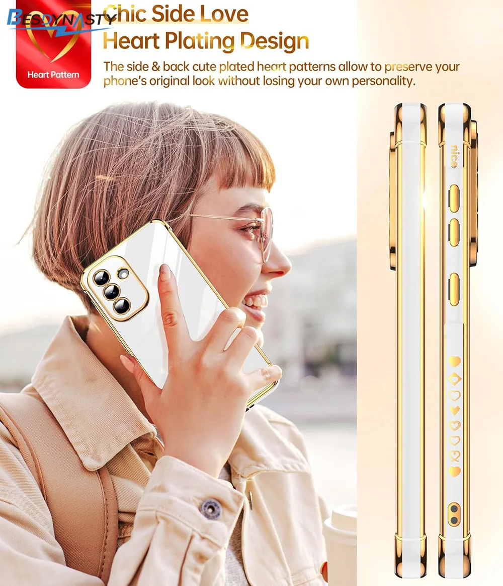 Luxury Plating Silicone Soft Case - Glitter Love Candy Color Glossy Finish