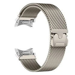 Premium Stainless Steel Milanese Magnetic Watch Bracelet - Galaxy Watch 4 44mm (Titanium silver)