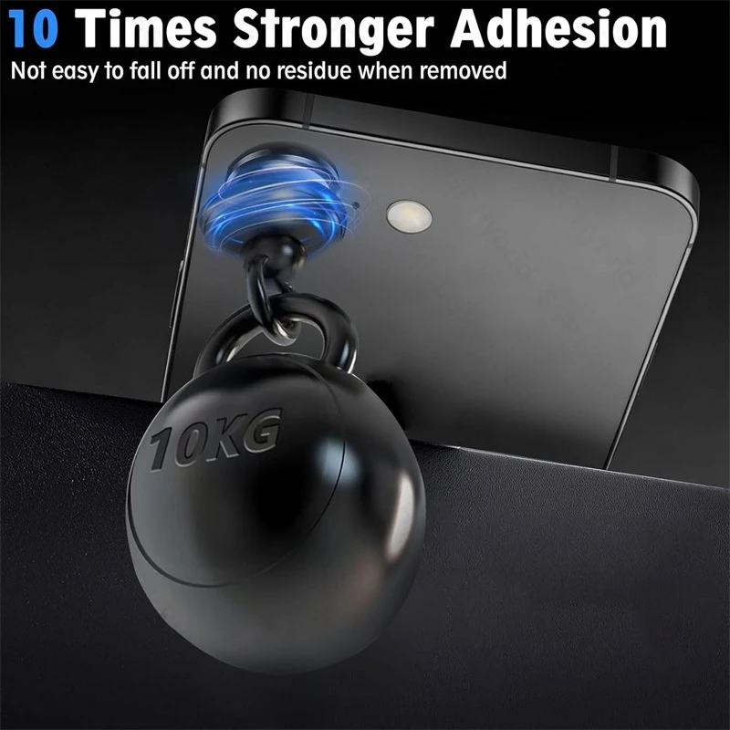 Enhanced Metal Ring Case with Tempered Glass Back and Camera Protector