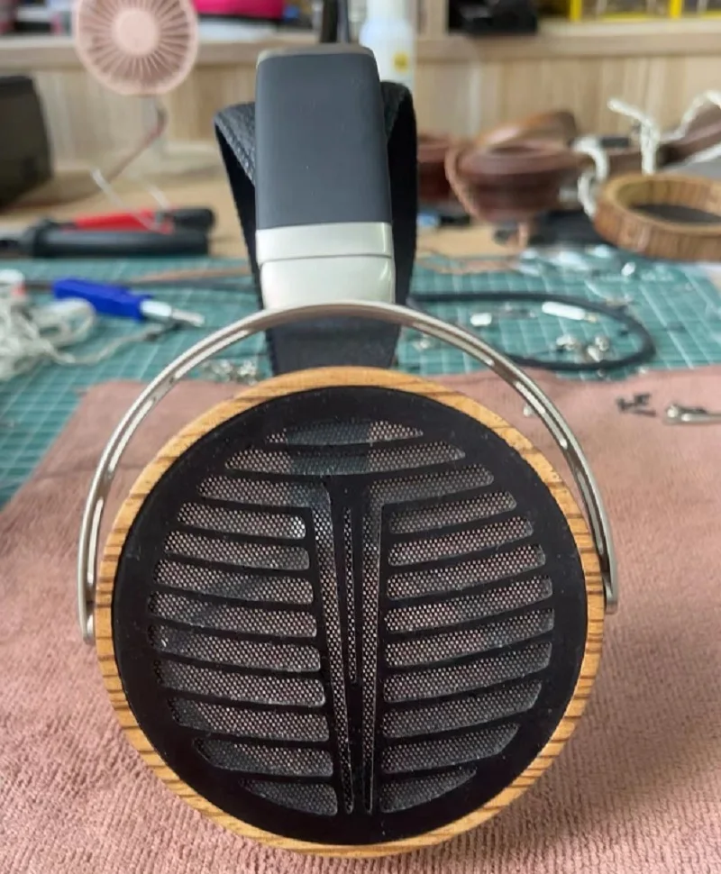 金属製ブラケット付きレザーヘッドバンド,hifiman用トップヘッド