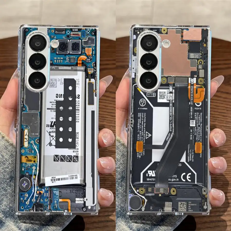 Transparent Soft Phone Cover with Camera Protection & Battery Access