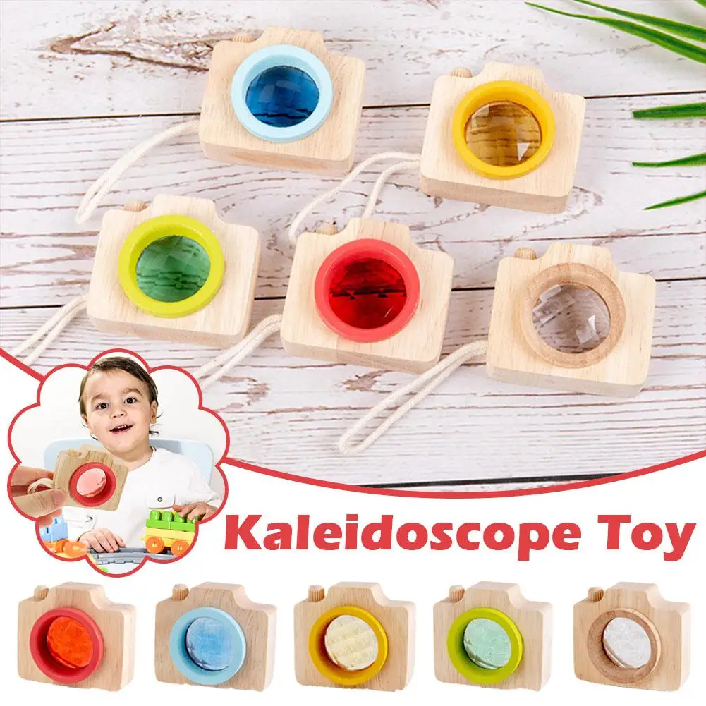 

Мини-камеры Деревянные игрушки для детей калейдоскоп радужные деревянные игрушки цветные Обучающие Ранние развивающие игры V6E5