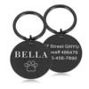 1 pc nice footprint Custom Text Laser Engraving Personalized Dog Tags Personalized Pet ID Tag For Pets 5