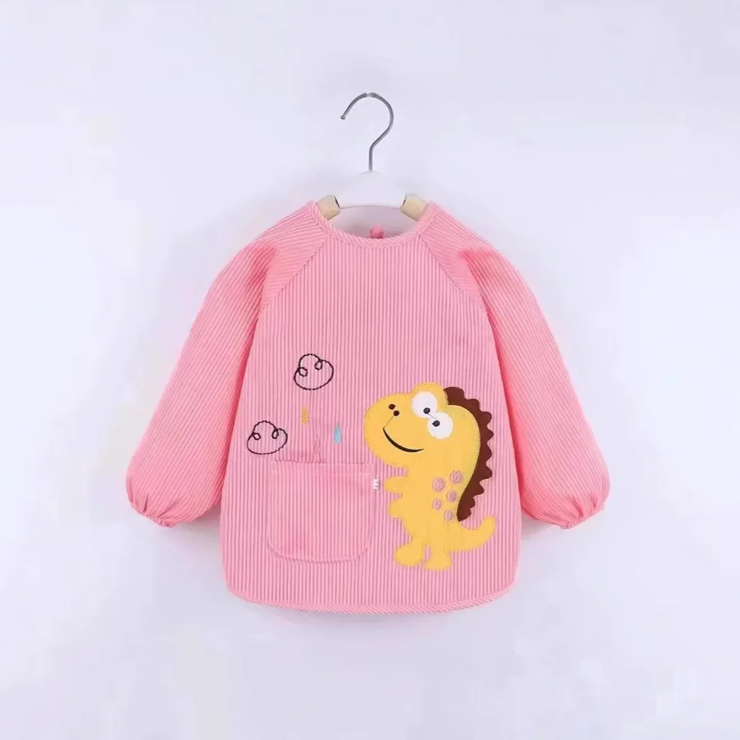 Long Sleeve Children's Apron for Eating And Drawing Autumn Winter Style Extra Large Outerwear Children's Clothing Toddler Bib