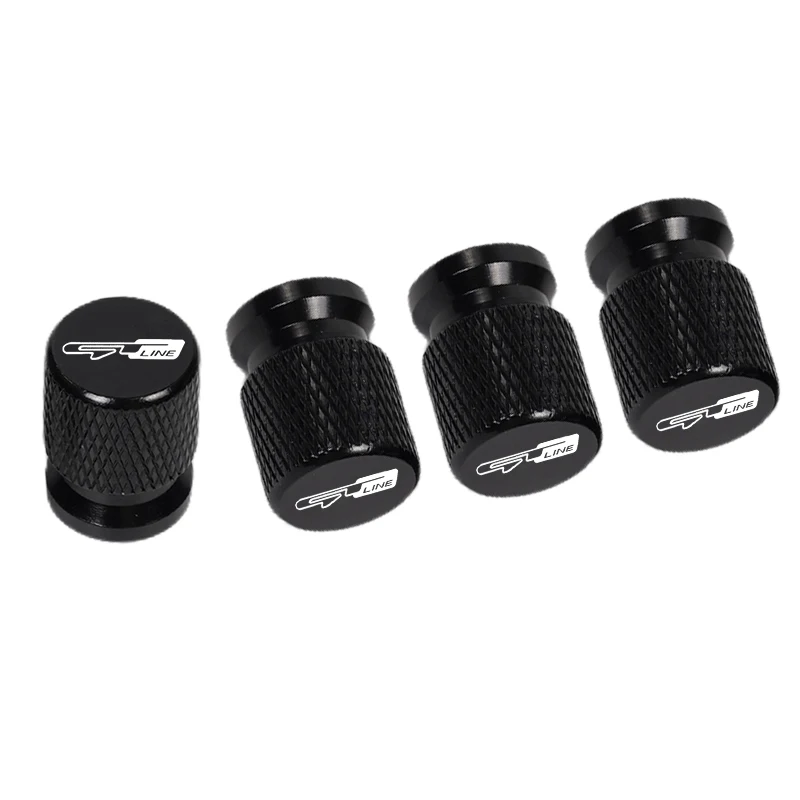 Set of 4 CNC Aluminum Car Tire Valve Stem Caps - Stylish Air Port Covers