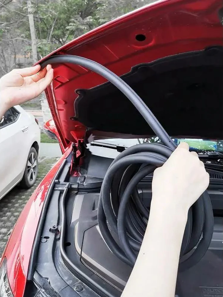 Car Door Seals Rubber Door Sealing Big D Type Car Door Hood Trunk Seal Strip Universal Noise Insulation for Auto
