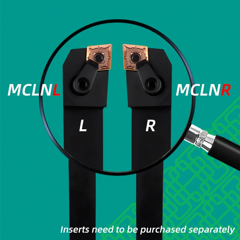 MCLNR MCLNL MCLNR1616 MCLNR2020 MCLNR2525 MCLNR3232 외부 선삭 공구 홀더 CNMG CNMG12 초경 인서트 선반 절삭 공구
