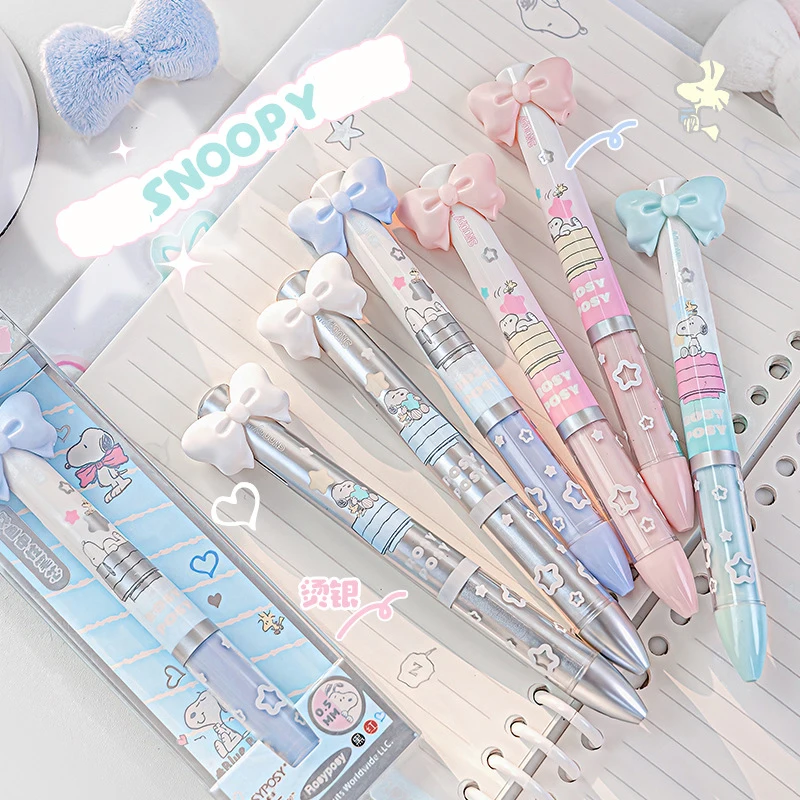Multifunction Pen Planwith Kawaii 2 in 1 Snoopy Multifunctional Gel Pen