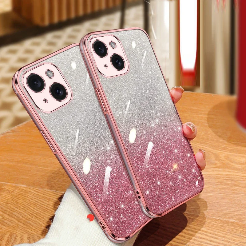 Simpatica Custodia Per Telefono Glitterata Trasparente Per Oppo A54S Oppo A77 A73 5G A31 A74 5G A54 5G 94 Cover Trasparente Antiurto Per Caramelle Ibr