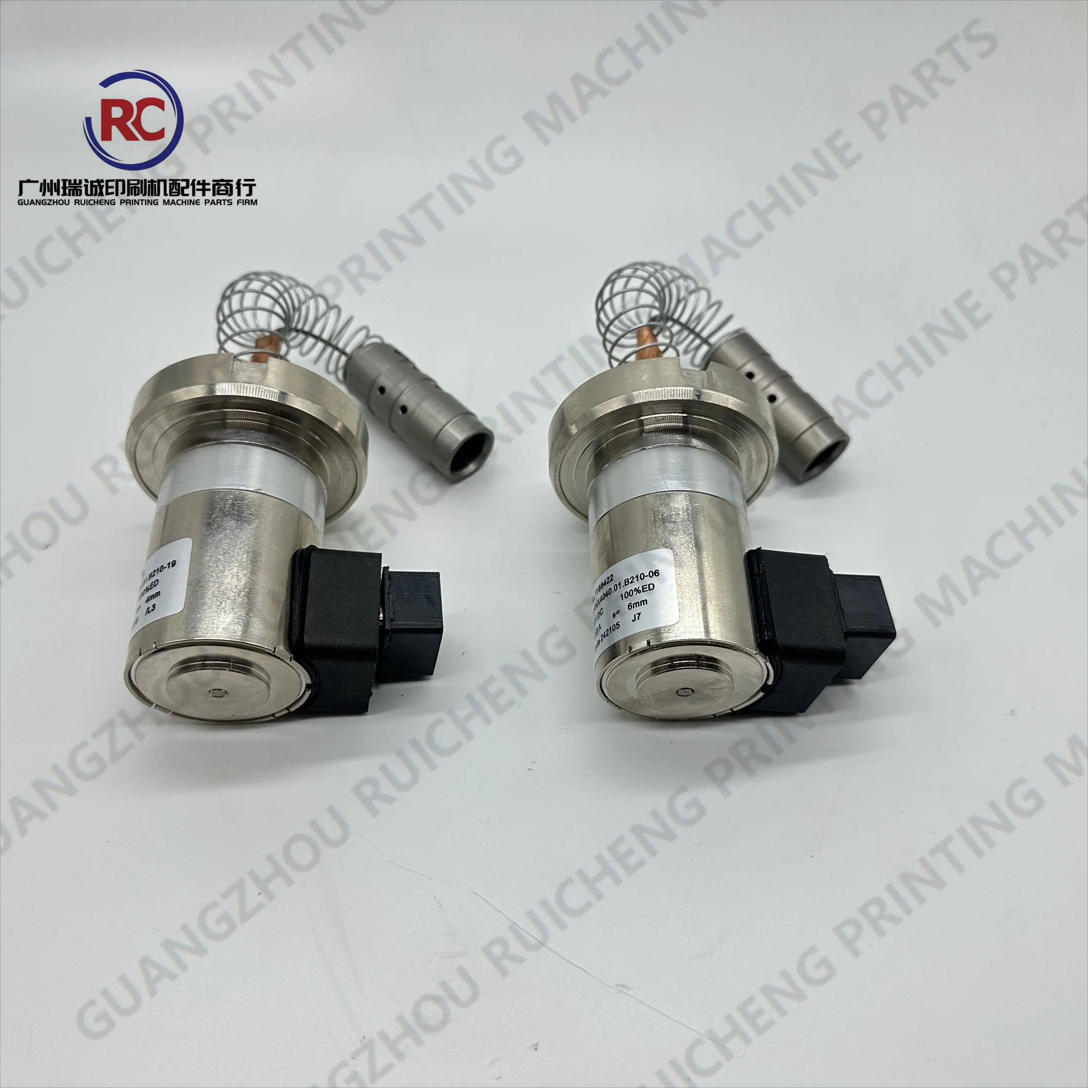 하이델베르그 스탈 접는 기계 예비 부품 5V 및 24V ZD.203-764-01-00 용 1 피스 솔레노이드 밸브