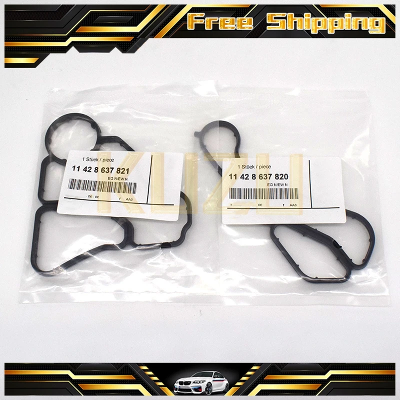 

Engine Oil Filter Housing Seal Gaskets 11428637821 11428637820 For BMW E60 E82 E83 E84 E90 E92 E93