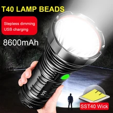 

LED Tactical Flashlight Long Range Handheld Torch USB Rechargeable Waterproof Outdoor Camping Hiking Flash Light