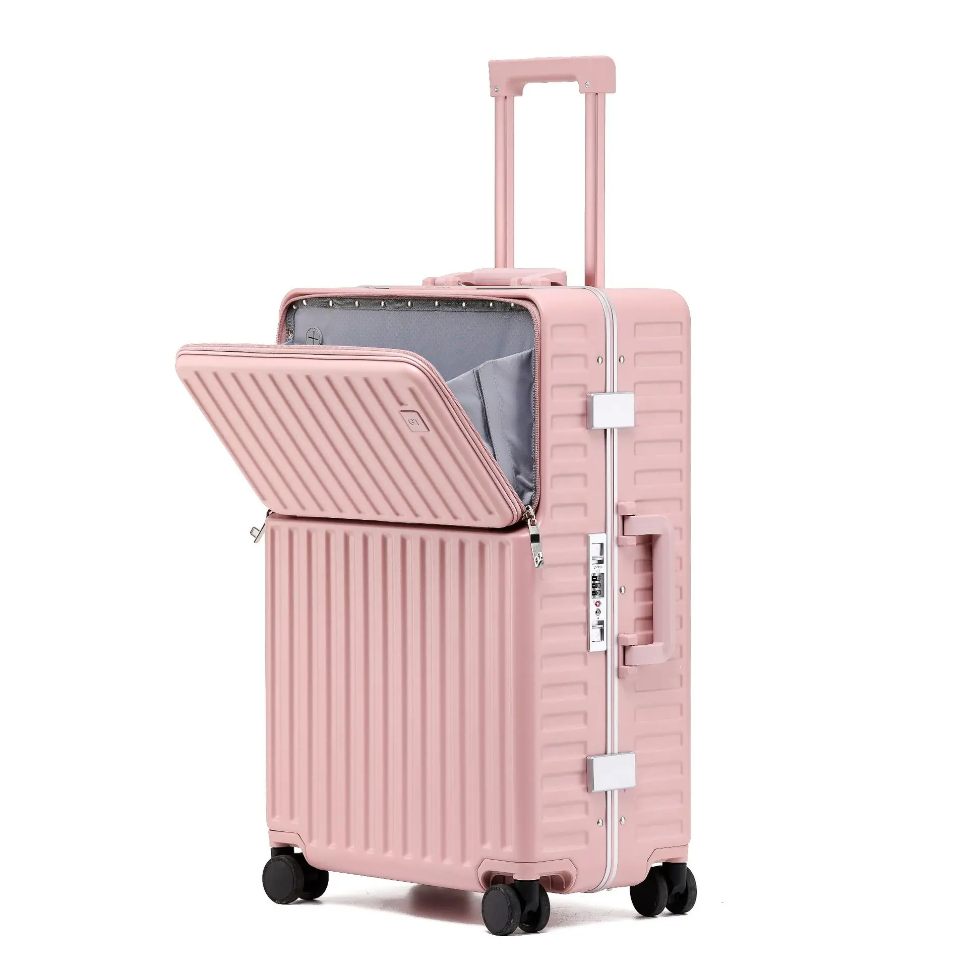 PLUENLI Luggage Case Wearproof Sturdy Women Password Universal Wheel Trolley Case Large Capacity Men Travel Boarding Suitcase