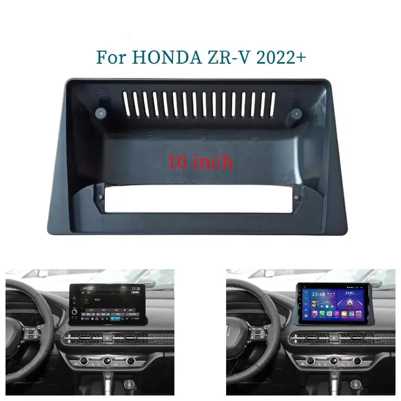 

10-дюймовая панель автомобильной радиосистемы для HONDA ZRV ZR-V 2022, комплект для приборной панели, устанавливаемая панель панели для консоли, адаптер GPS, облицовочная крышка