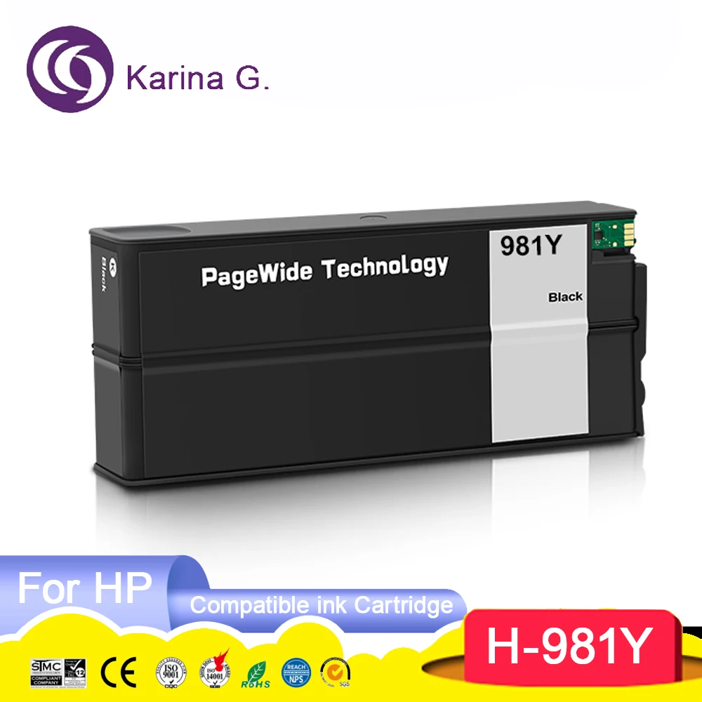 981Y 981Y 981Y Premium Color Compatible Ink Jet Cartridge For PageWide Enterpri