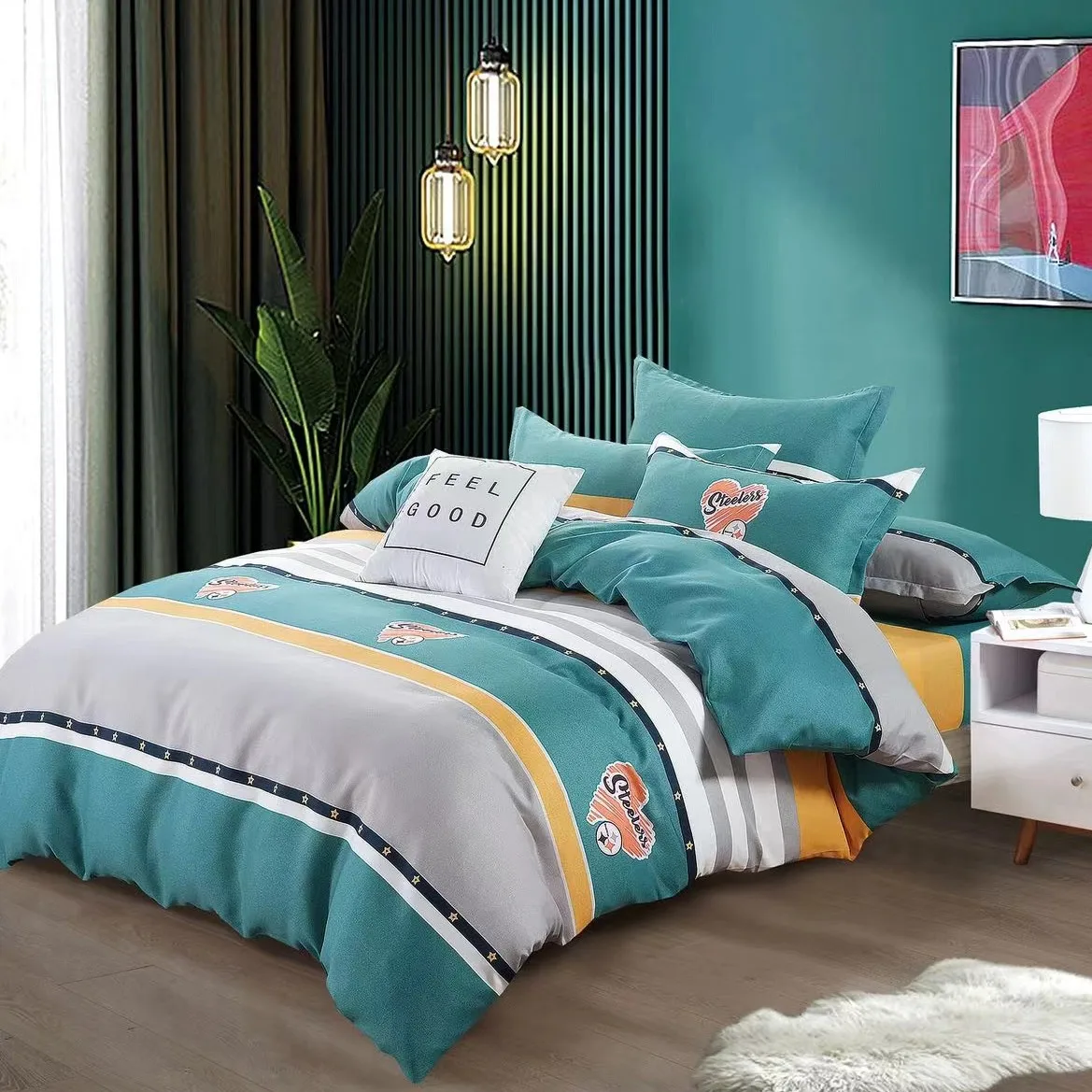 

Twill textured synthetic fiber fabrics are widely distributed and used in bedding, curtains, and clothing production.