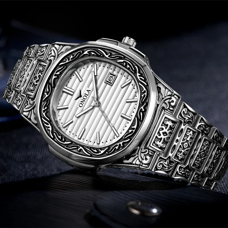 

ONOLA Brand Fashion Watch for Men Leisure Business Luxury Waterproof Gold Japan Movement Quartz Watches