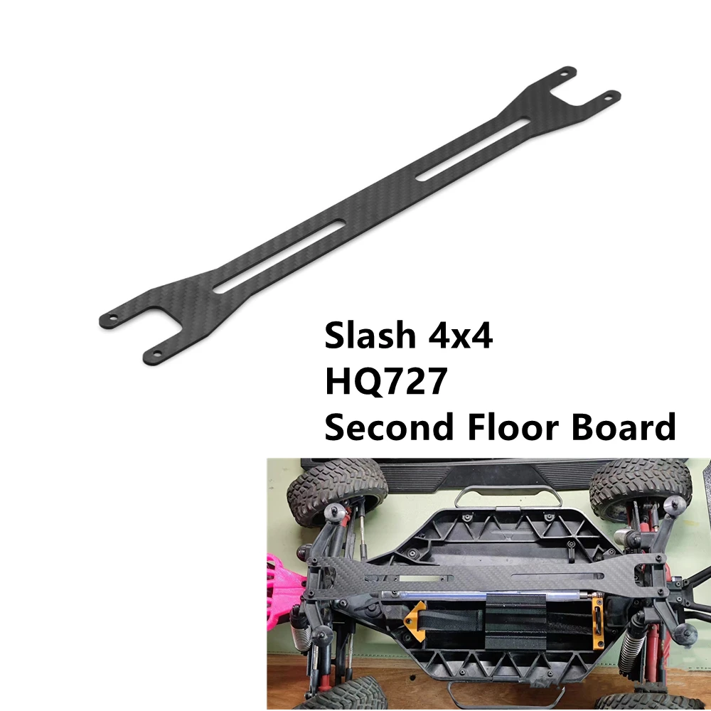 

Carbon Fiber Second Floor Board Chassis Reinforce For RC Car Traxxas Slash Stampede 4X4 Rally Telluride REMO HQ727 1/10 RC ar