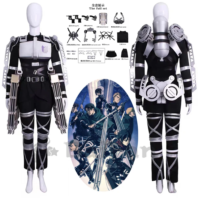 Attack On Titan 4 The Final Season Rivaille Cosplay Costume Halloween  Superhero Outfits Shingeki No Kyojin Team Armour Uniform - Cosplay Costumes  - AliExpress