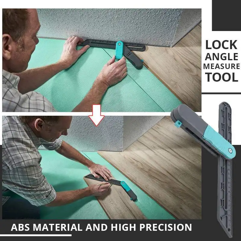 Lock Angle Measure Tools Fast Marking Measuring Ruler Adjustable Angle Measuring Sewing Tool Edge Rule Protractor Tool Parts