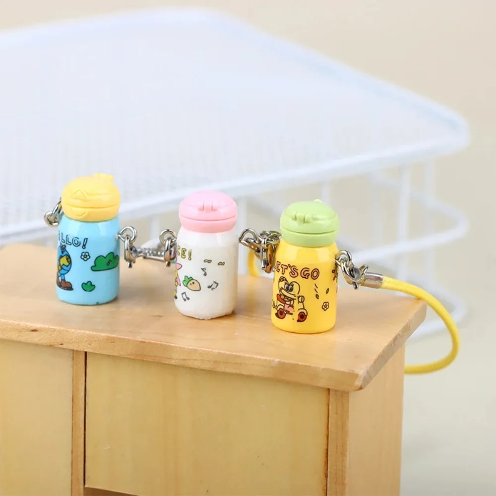 1:12 Dollhouse Mini Miniature Kettle Water Cup Cute Bjd Insulation Cup Model Kids Pretend Play Toys Doll House Accessories
