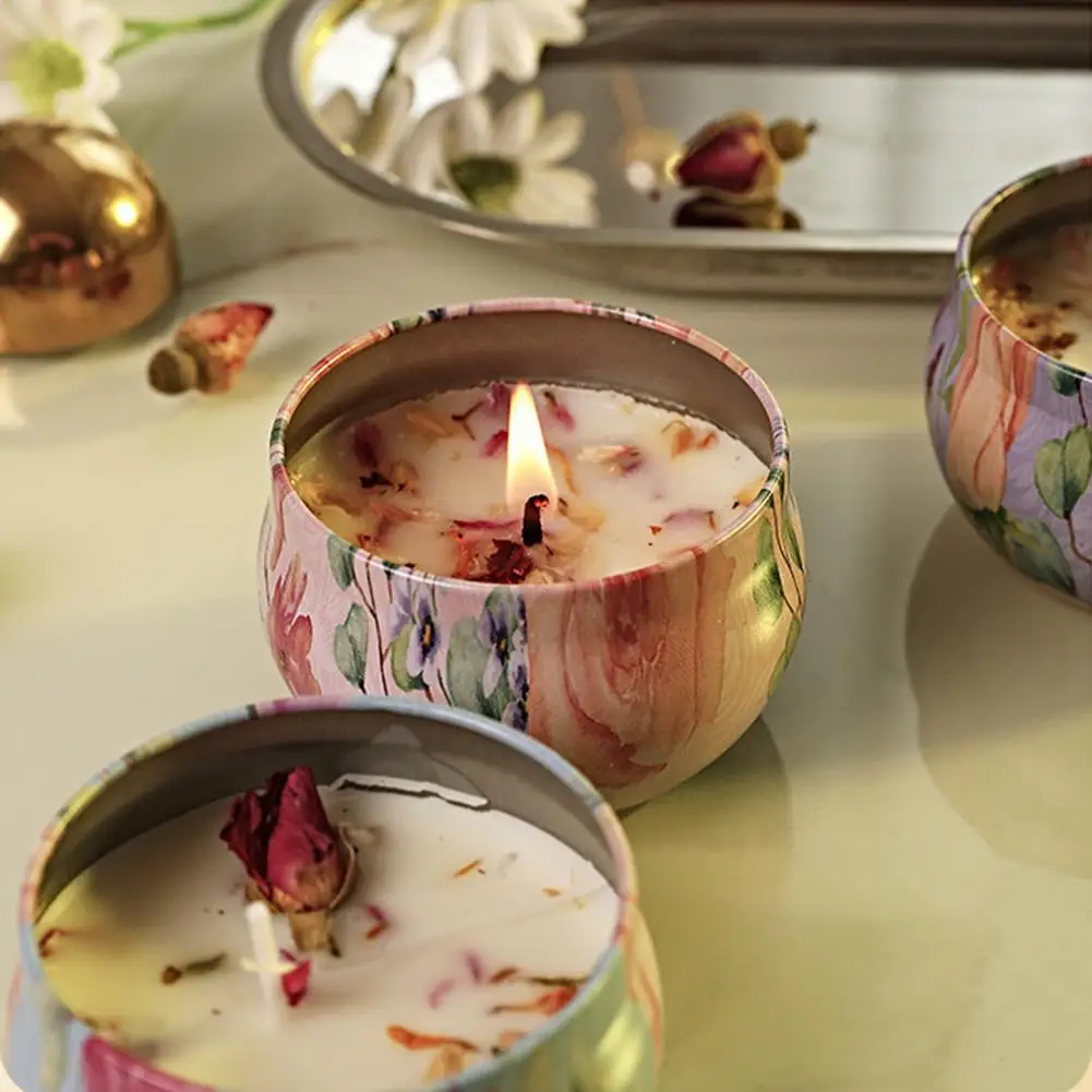 Exquisite Flower Fragrance Soy Wax Candles for Elegant Home Decor and Memorable Celebrations