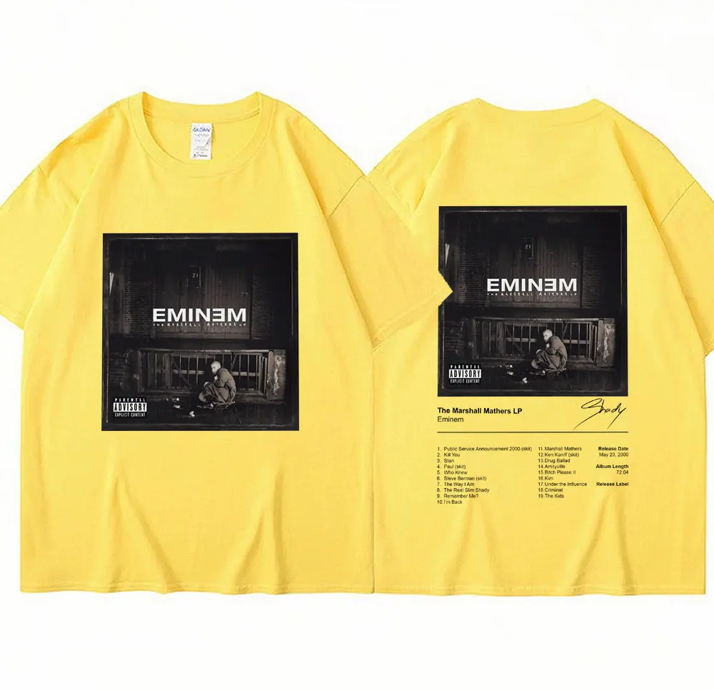 Eminem Rapper T Shirt The Marshall Mathers Lp Album Print