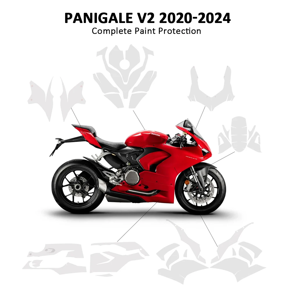 Panigale V2 PPF TPU Paint Protection Kit For DUCATI PANIGALE V2 2020-2024 Invisible Car Film Complete Paint Film