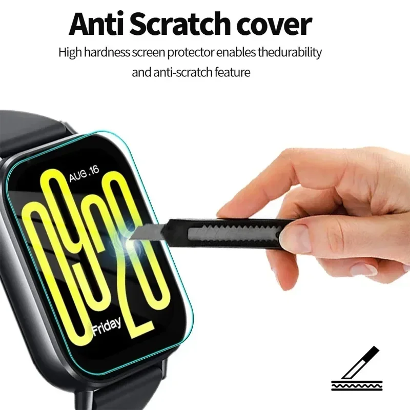 Premium Tempered Glass Screen Protector for Smartwatch - 9H Hardness, HD Clear, Anti-Scratch Protective Film