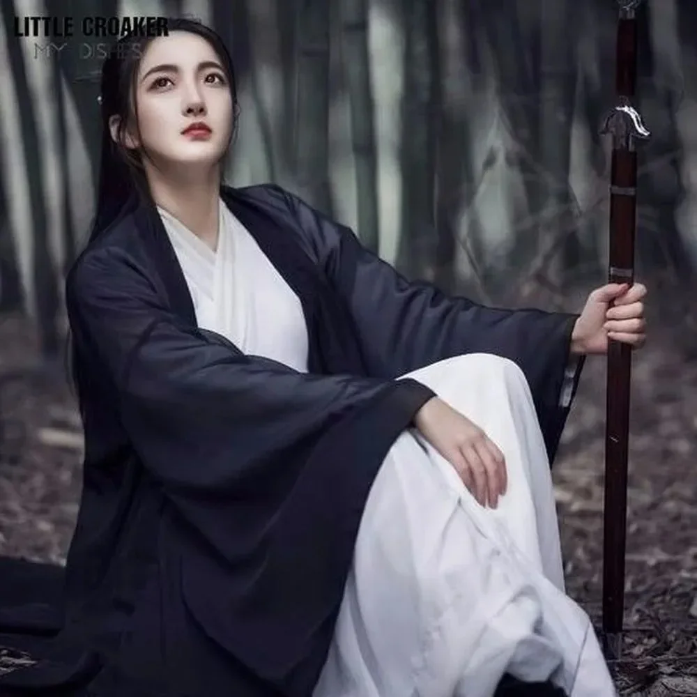 

2023 Hanfu Coat Chinese Style Traditional Daily Hanfu Pure Han Tang Ancient Women Chiffon Cardigan Chinese Clothes for Women