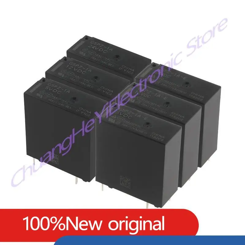 PCB Power Relay G5PZ-1A G5PZ-1A-E G5PZ-1A-E-12VDC G5PZ-1A-E-24VDC G5PZ-1A-12vdc DC12V 24V 4PIN 12V 24V 16A 250VAC
