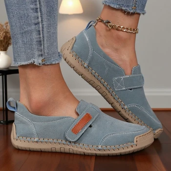 العلامة التجارية الجديدة النساء أحذية ناعمة مسطحة الانزلاق على المتسكعون الأخفاف الناعمة حذاء كاجوال بفتحات تهوية ​   أحذية Zapatillas De Deporte للنساء